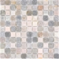 Preview: Mosaik Quarzit mix beige grau matt - 10 Mosaikblaetter