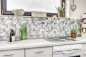 Preview: Mosaique combinaison quartzite aluminium mix mix aspect combine argent gris beige clair mat