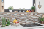 Preview: Mosaique pierre composite cuivre mix aspect composite gris rouille cuivre mat