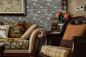 Preview: Mosaik Fliese Kupfer Braun Rost Steingrau Quarz Mosaikplatte Wandfliese - 47-585