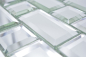 Preview: Mosaique combinee Mirror Metro Transluzent Mosaique de verre aspect metro miroir brillant