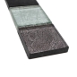 Preview: Mosaik Borde Bordüre Glasmosaik Mosaikfliese Silber Schwarz Struktur