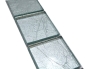Mobile Preview: Mosaik Borde Bordüre Glasmosaik Mosaikfliese Silber Struktur