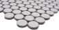 Preview: Button mosaic Round mosaic Loop Penny white glossy ceramic 10-0102