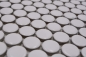 Preview: Button mosaic Round mosaic Loop Penny white glossy ceramic 10-0102