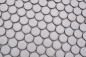 Preview: Knopfmosaik Rundmosaik Loop Penny weiß matt Keramik 10-0111