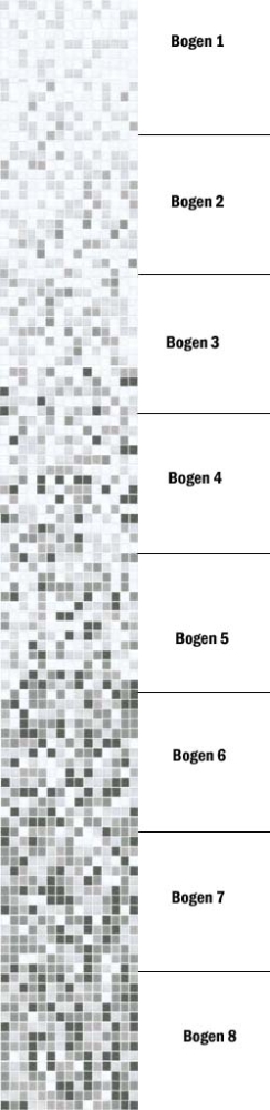 Glasmosaik Farbverlauf Weiss Grau Duschwand Bad Mosaikfliesen Shading Blend Sfumature Bianco Grigio - 300-0204
