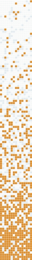 Glasmosaik Farbverlauf weiss Orange Duschwand Bad Mosaikfliesen Shading Blend