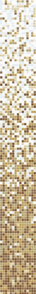 Glasmosaik Farbverlauf weiss beige braun Duschwand Bad Mosaikfliesen Shading Blend Sfumature - Art: 300-1303