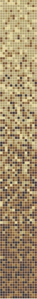 Glasmosaik Farbverlauf beige braun dunkelbraun Duschwand Bad Mosaikfliesen Shading Blend