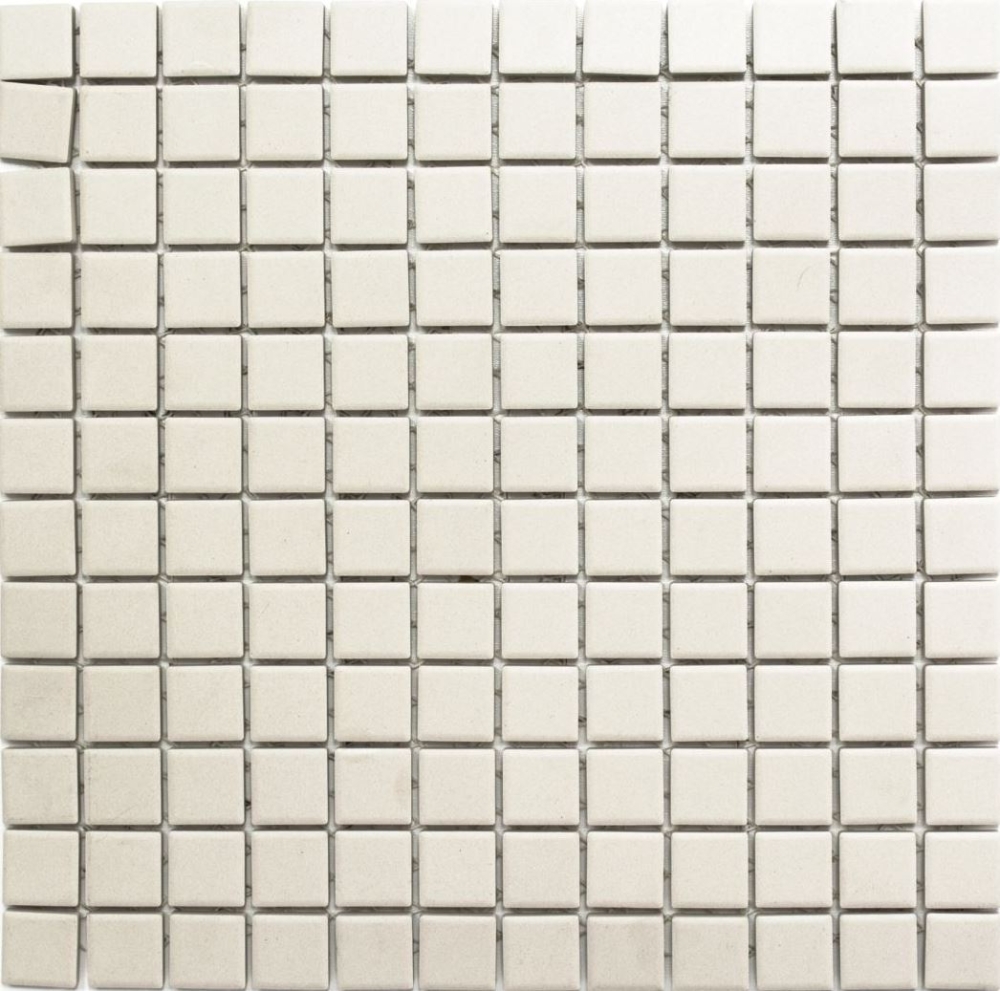 KEM Mosaik Mosaikmatte Quadrat uni schwarz unglasiert rutschhemmend R10 