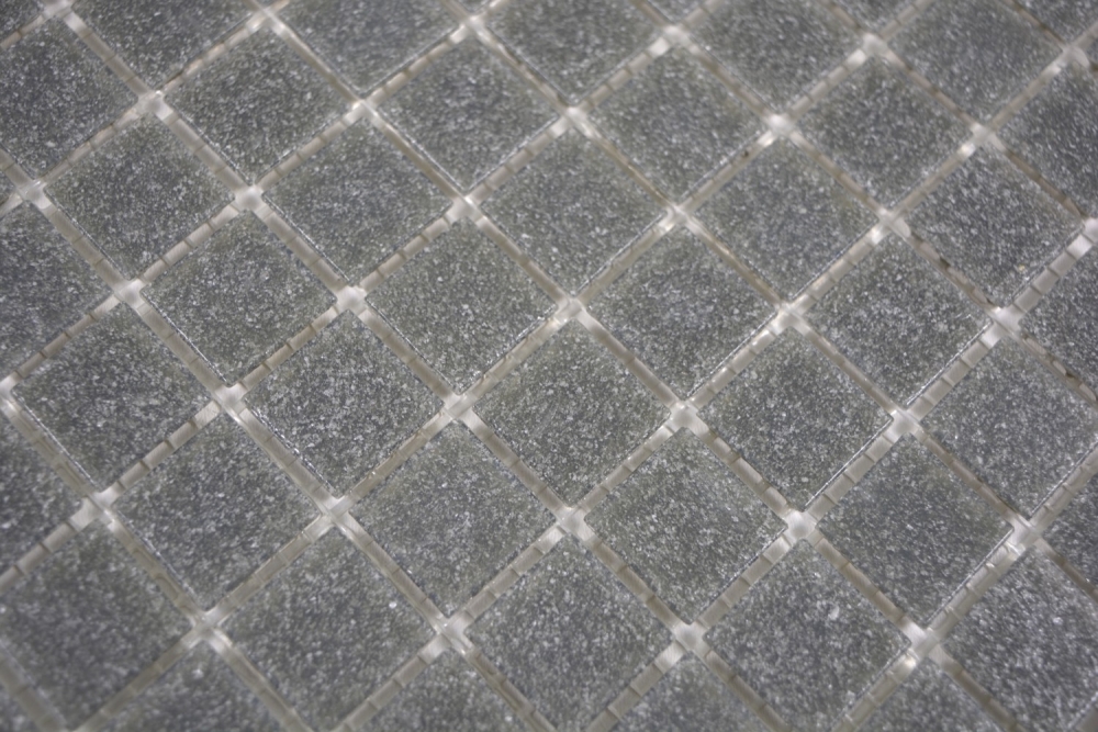 Glasmosaik Mosaikfliese Grau Spots Dusche BAD WAND Küchenwand - 200-A09-N