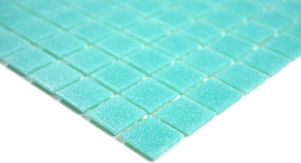 Mosaik Glas gruen glaenzend - 10 Mosaikblaetter