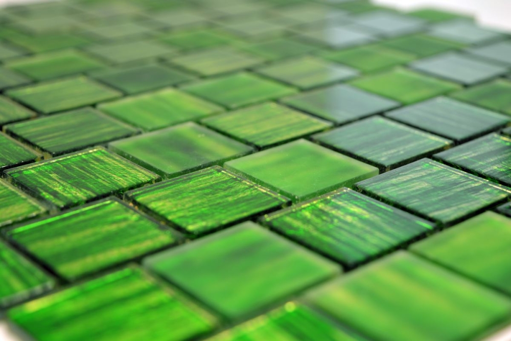 Carreaux de mosaique Mosaique de verre Assemblage de murs jaune givre Verre laiteux
