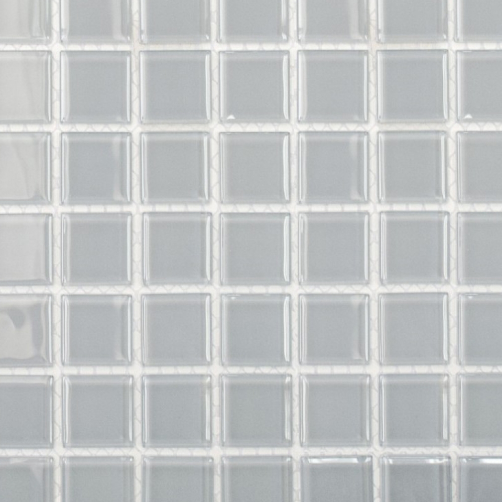 Mosaique de verre gris clair mur de douche carrelage piscine - 60-0204