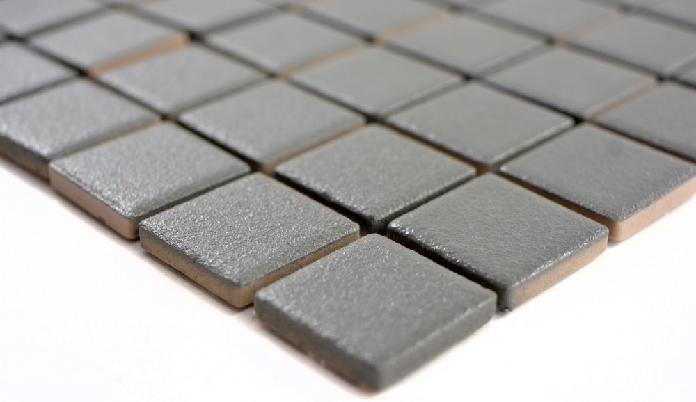 Keramikmosaik Zelt grau matt metall rutschsicher Duschboden 18-0222-R10 B