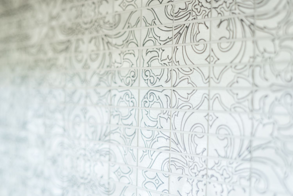 Mosaico de azulejos de metal mosaico de aluminio mosaico de plata cepillado con el patron