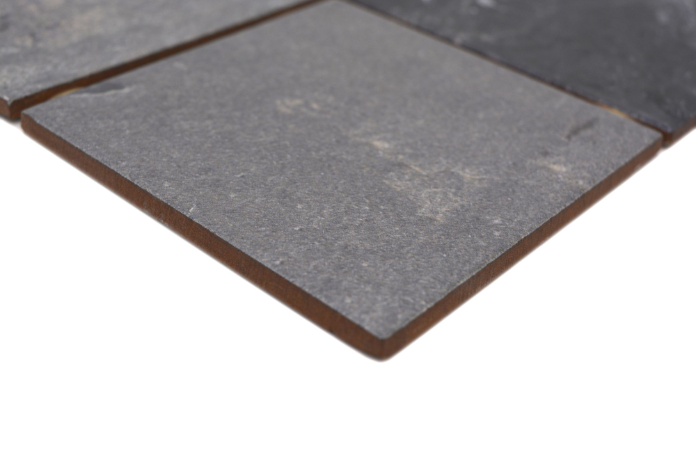 Mosaico ceramico grigio antracite nero opaco effetto pietra Piastrella 22-BH493