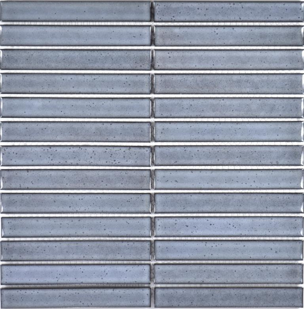 Mosaikfliese Stäbchen CG CS 26 Taben grau gesprenkelt - 1 Mosaikmatte