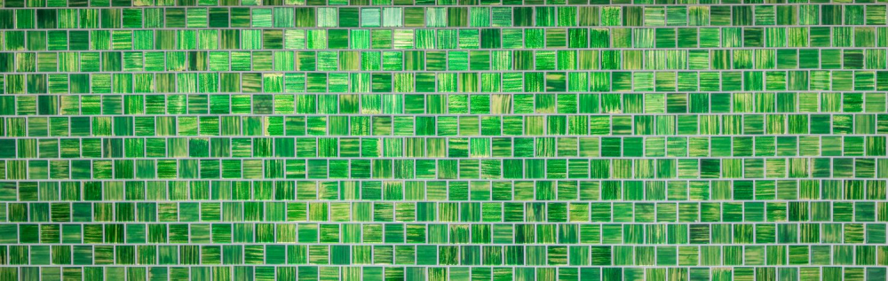 Carreaux de mosaique Mosaique de verre Assemblage de murs jaune givre Verre laiteux