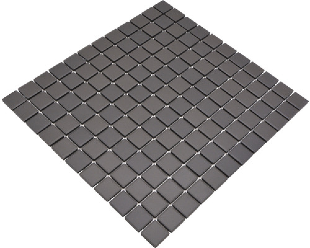 Mosaik Quadrat uni braun unglasiert Keramik matt R10