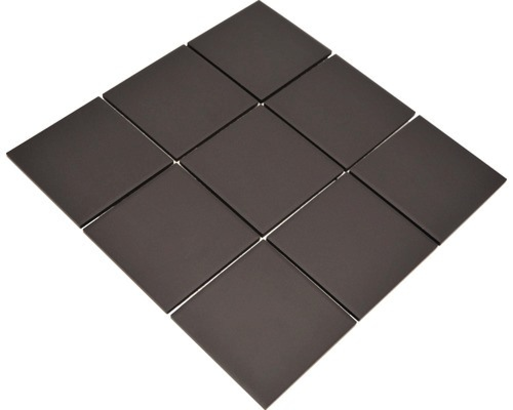 Mosaico de ceramica antideslizante mosaico negro sin esmaltar 14-CU922