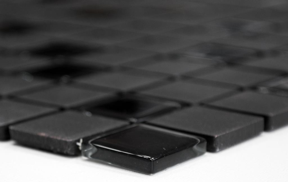 Mosaico de ceramica negro sin esmaltar mosaico de vidrio - 18-CUG70