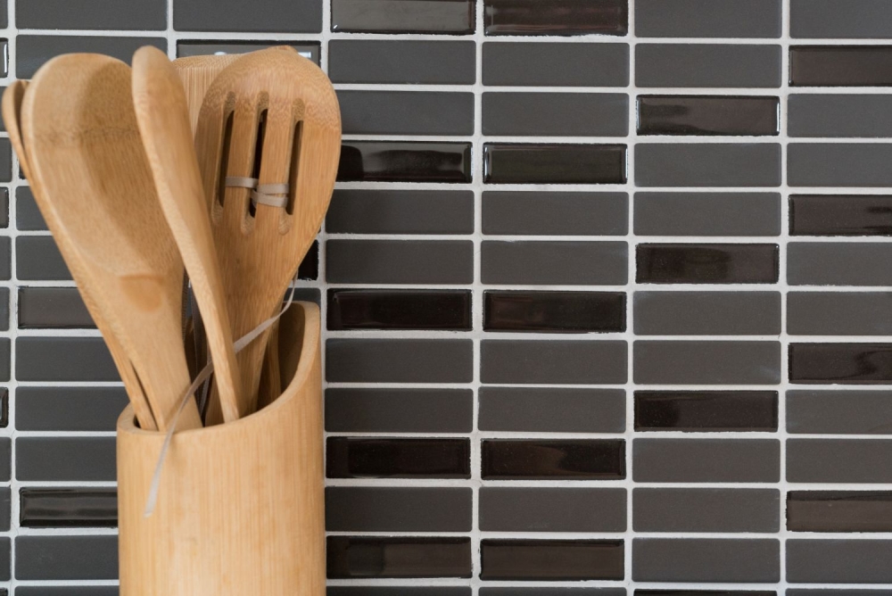 Mosaik Stäbchen mix braun unglasiert mit Glas Keramik Kreuzverbandoptik matt R10