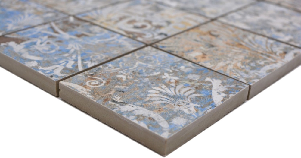 Keramikmosaik Feinsteinzeug stark mehrfarbig matt Wand Boden Küche Bad Dusche  - 16-71CV