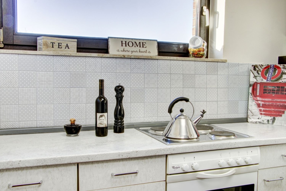 Mosaique Carre Geo White Ceramique retro blanc brillant