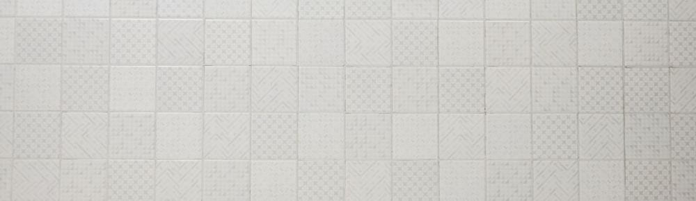 Mosaique Carre Geo White Ceramique retro blanc brillant