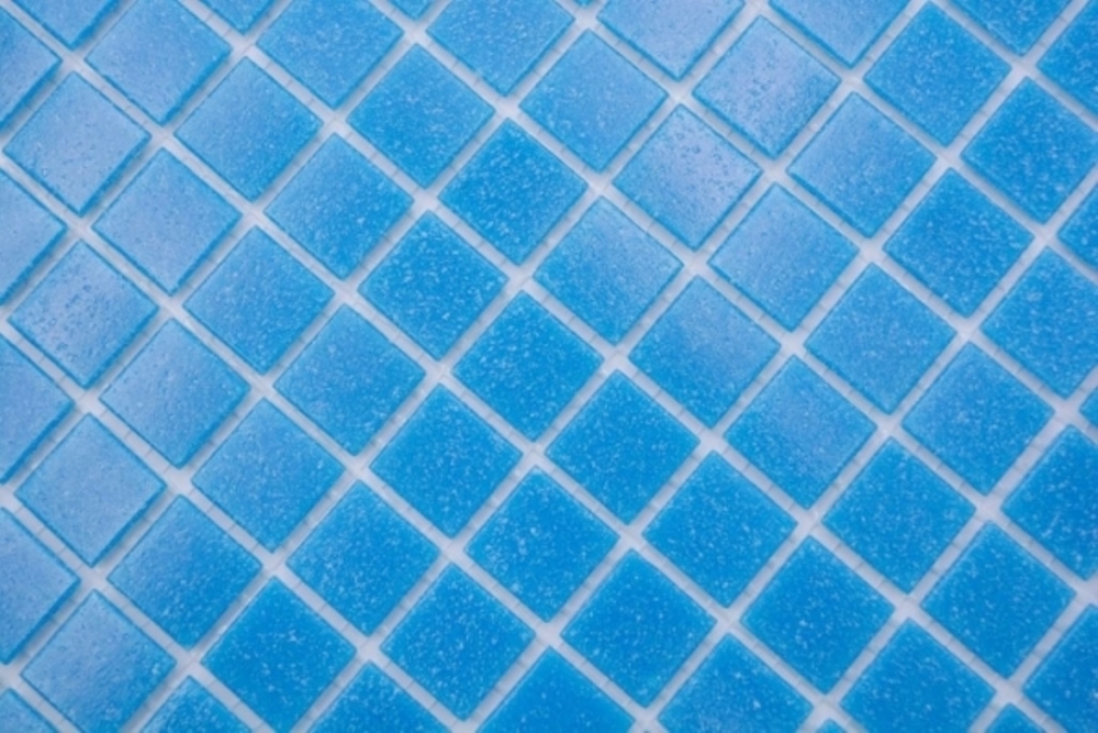 Mosaik Glas blau glaenzend - 10 Mosaikblaetter