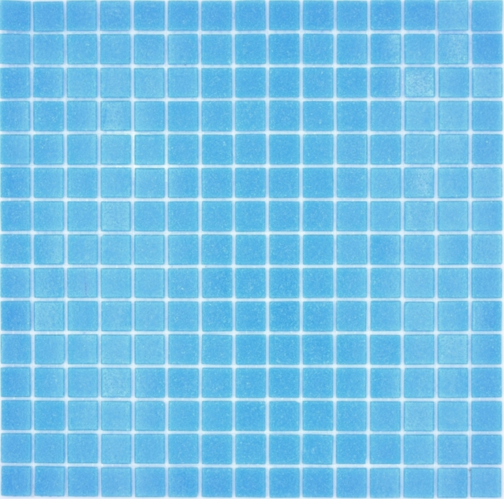 Schwimmbad Mosaik Fliese Poolmosaik Glasmosaik aqua blau Mittelblau - 200-A13-P