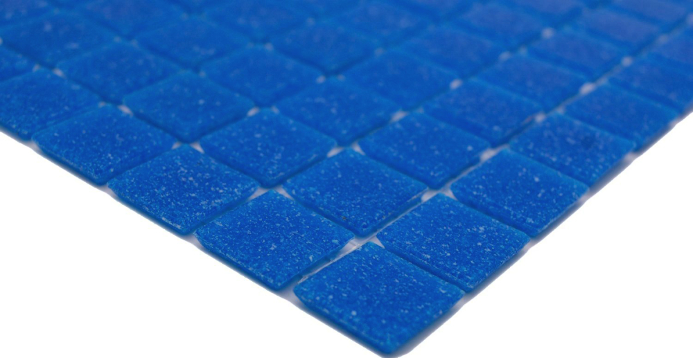 Azulejo de mosaico para piscina, mosaico de vidrio azul oscuro - 720 esteras sobre palé