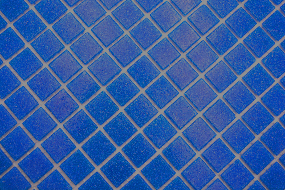 Azulejo de mosaico para piscina, mosaico de vidrio azul oscuro - 720 esteras sobre palé