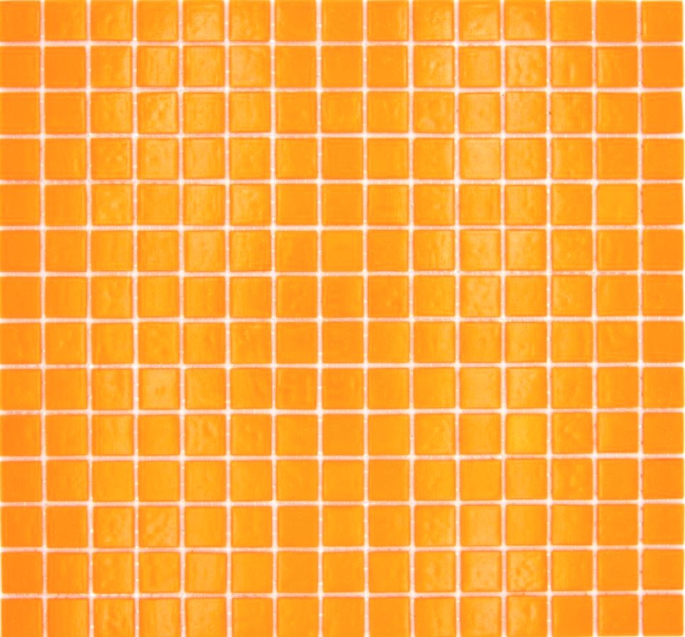 Schwimmbad Mosaik Fliese Poolmosaik Glasmosaik Hell Orange
