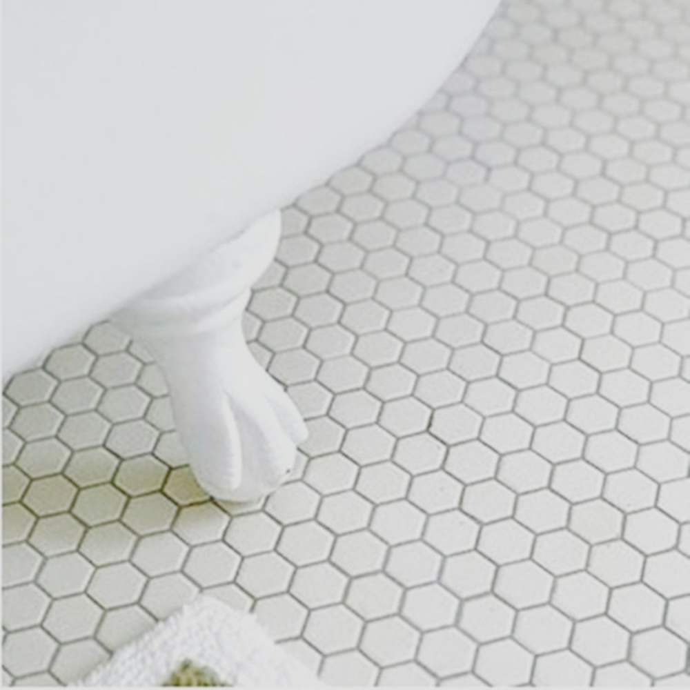 Mosaik Hexagon uni weiß matt Keramik Hexagonoptik R9