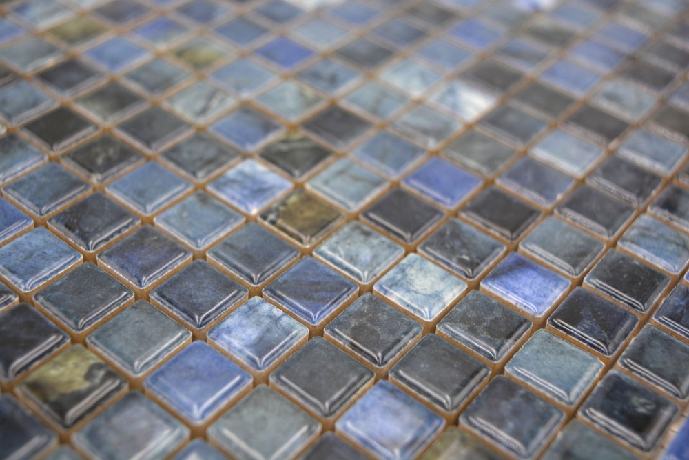 Jasba Agrob Buchtal Marble & More Mosaik Keramik Steinzeug labradorit blue glänzend Mamoroptik Küche Bad Dusche JBMM26