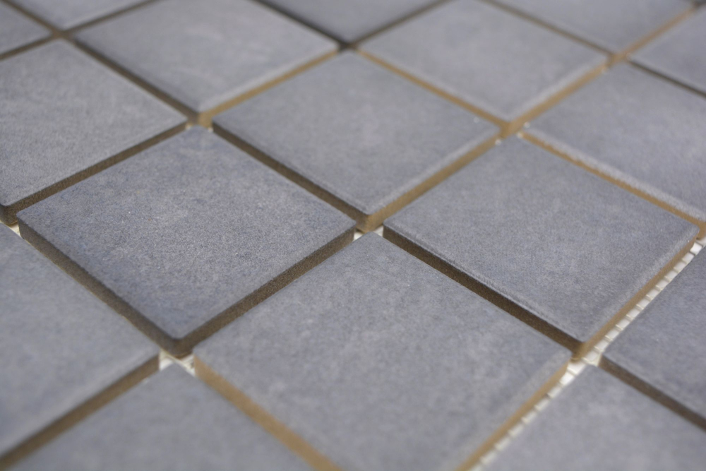 Mosaik Steinoptik Keramik Steinzeug schiefer matt - 10 Mosaikblaetter