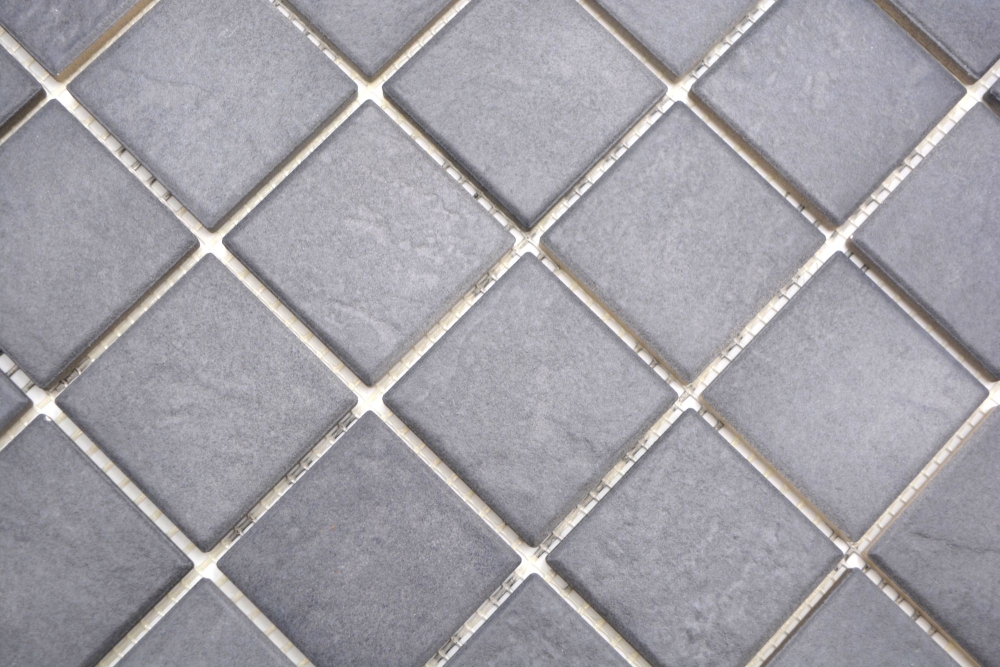 Mosaik Steinoptik Keramik Steinzeug schiefer matt - 10 Mosaikblaetter