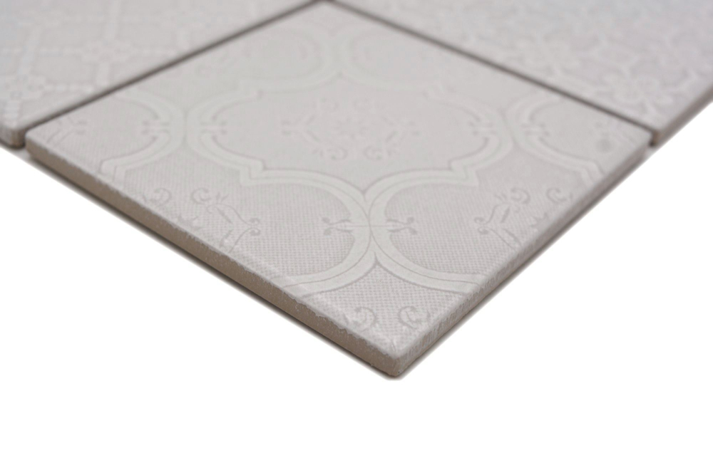 Jasba Mosaik Keramik Steinzeug Clara paris grey glänzend Retrooptik Küche Bad Dusche JBC138