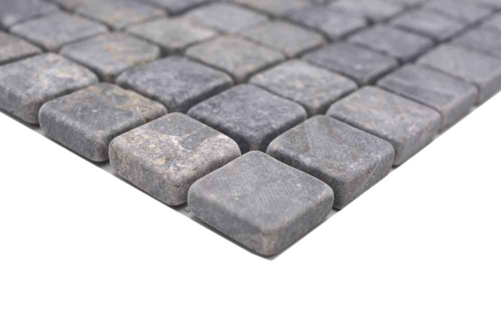 Marmor Mosaik Hellgrau Grau Anthrazit Naturstein Antik - 36-TN23