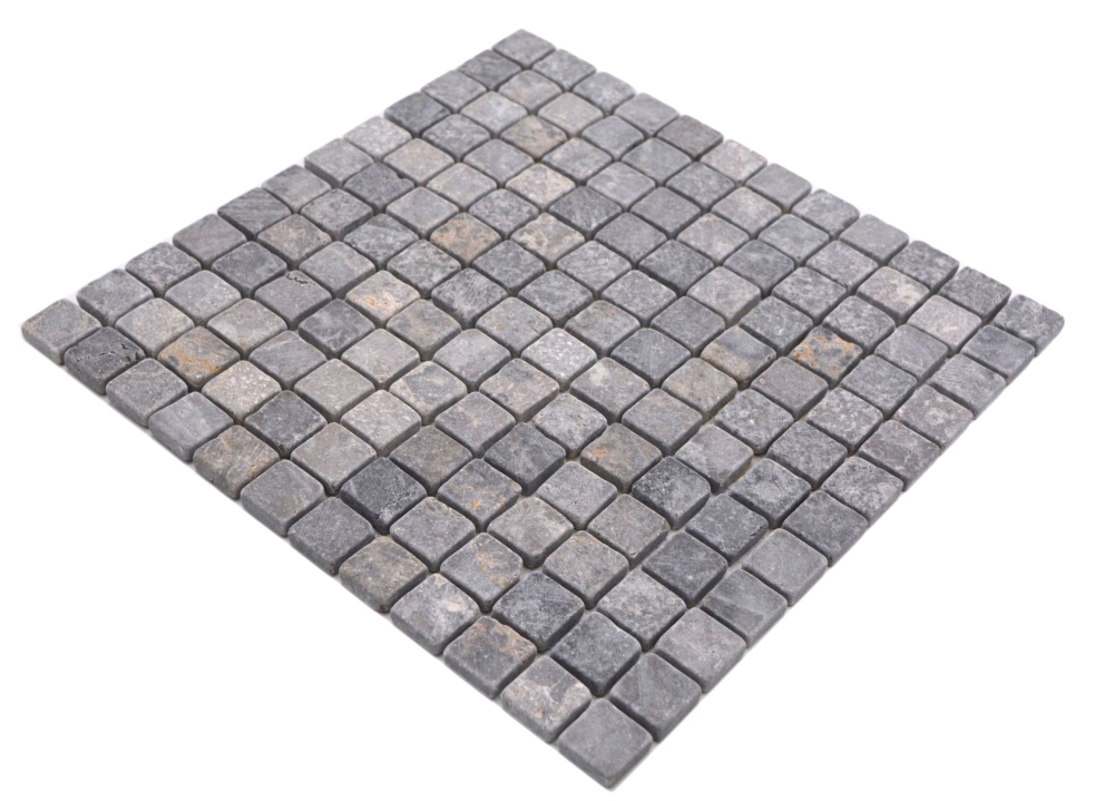 Marmor Mosaik Hellgrau Grau Anthrazit Naturstein Antik - 36-TN23