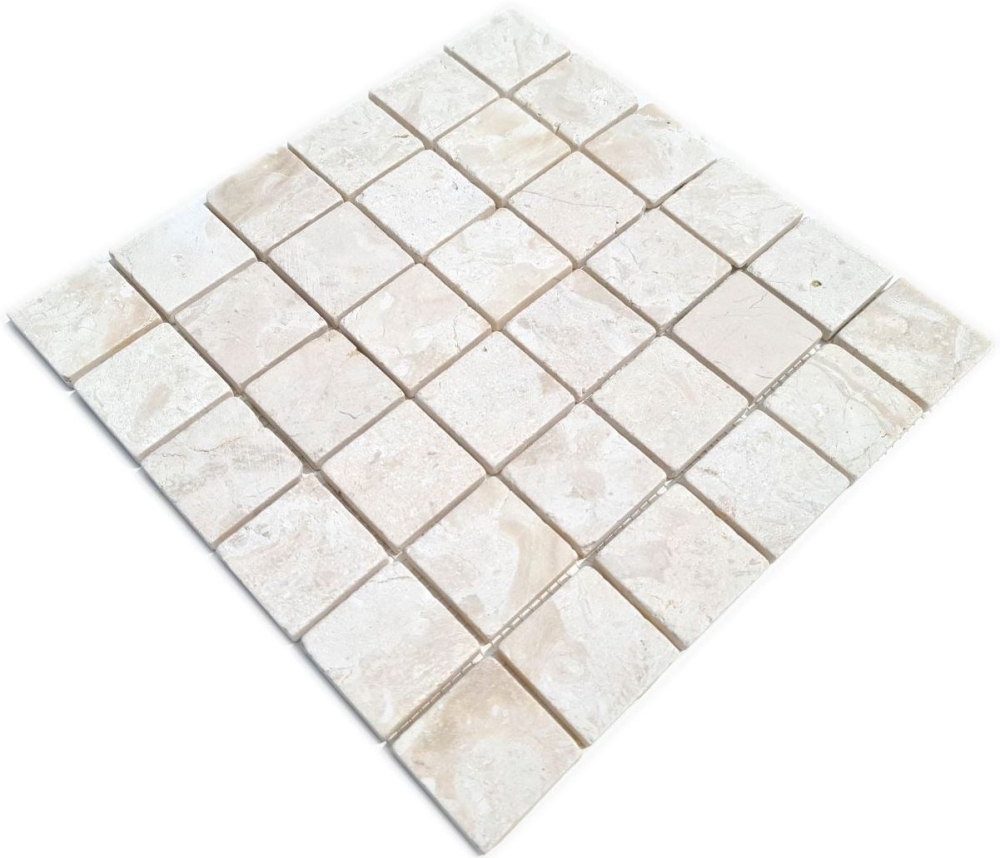 Mosaique de marbre THUMBNAIL blanc creme antique - 40-T48W