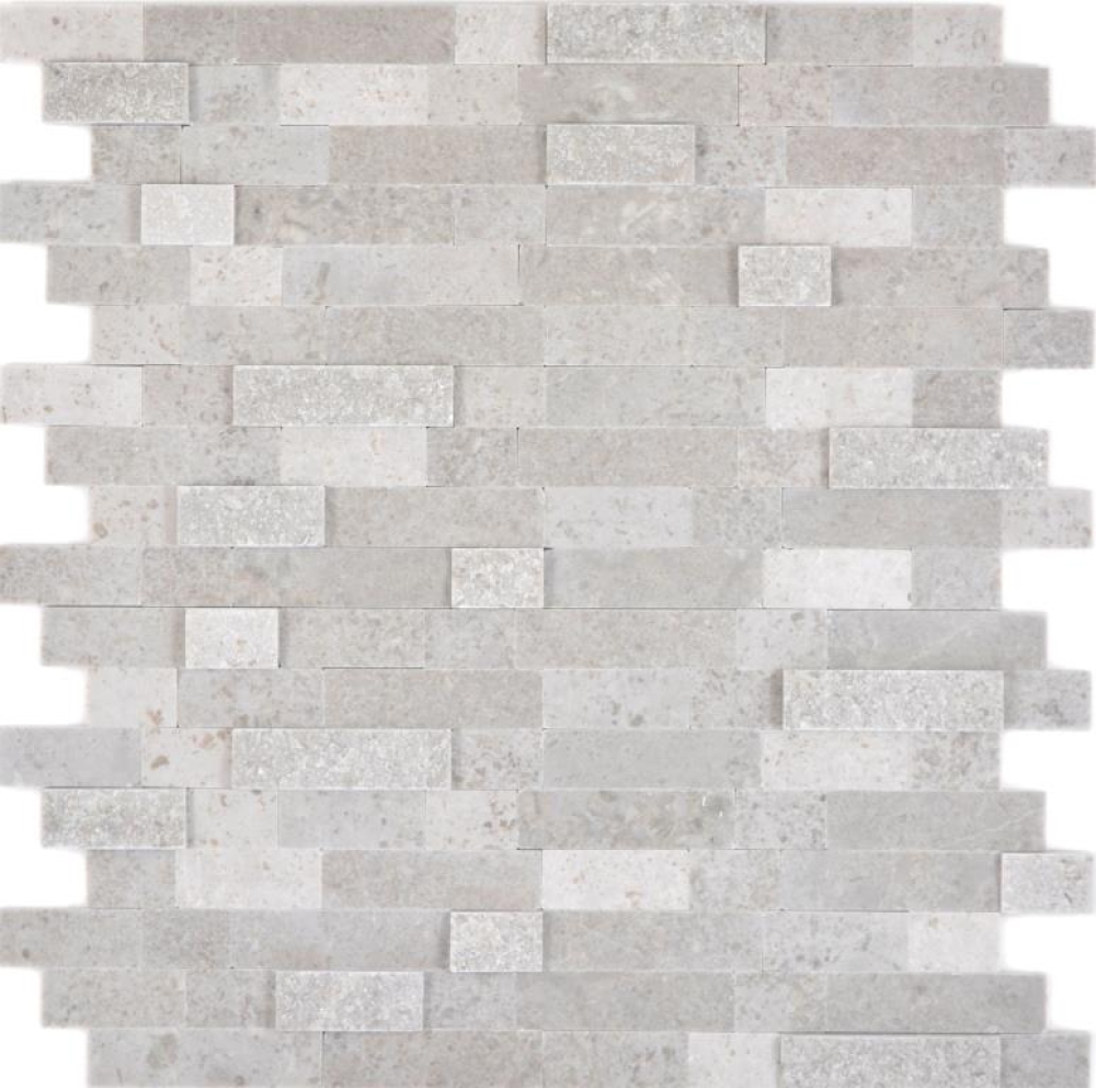 selbstklebende Mosaikmatte Steinwand Naturstein Grau Anthrazit Wandverblender Küche - 200-M32