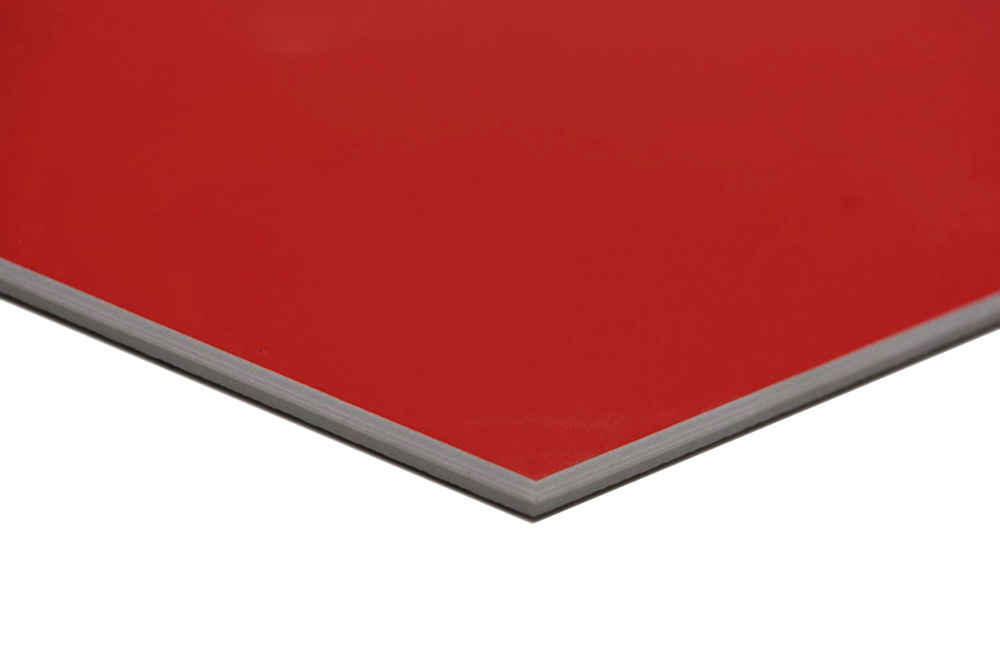 Carreau Auto-Adhesif Hexagon Vinyl UNI RED Aspect Hexagon rouge mat