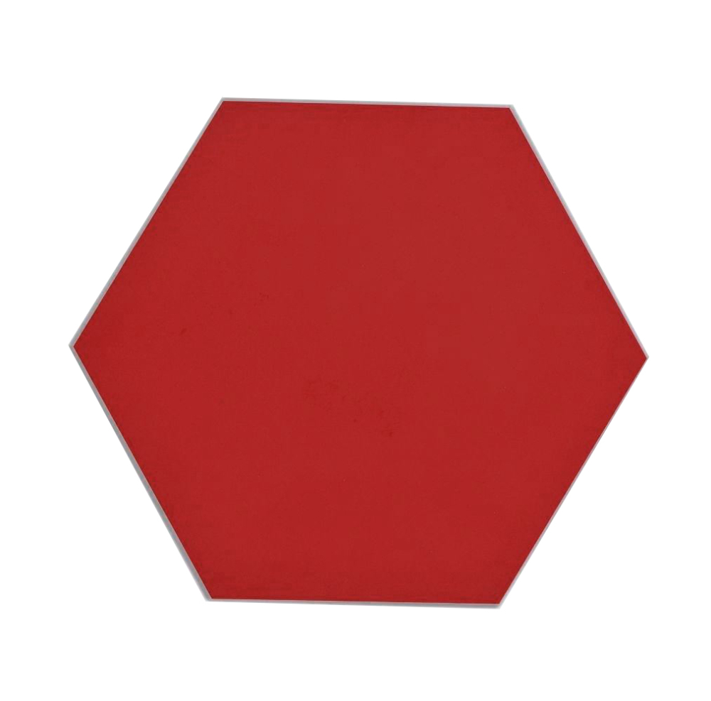 Tile Self-adhesive Hexagon Vinyl UNI RED Hexagon look red matt