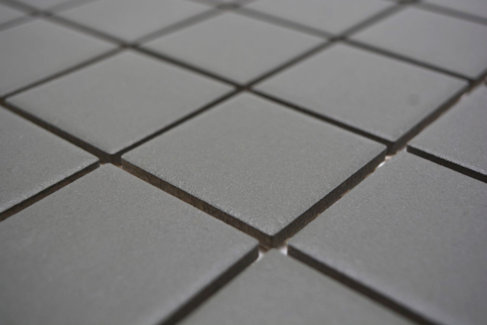Mosaik Fliese Rutschhemmung grau metall Keramikmosaik Dusche Boden Wand 14-0222-R10