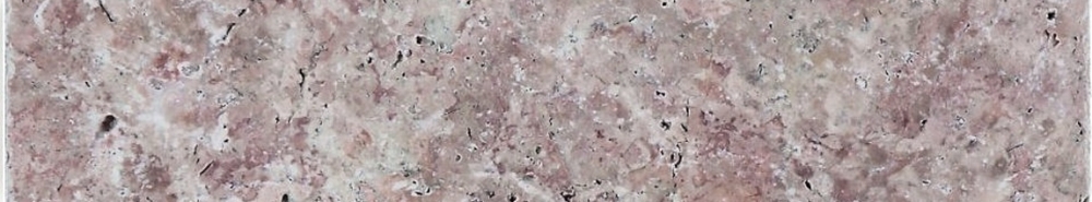 Base de Travertino Antiguo Rosso, Rojo Mate