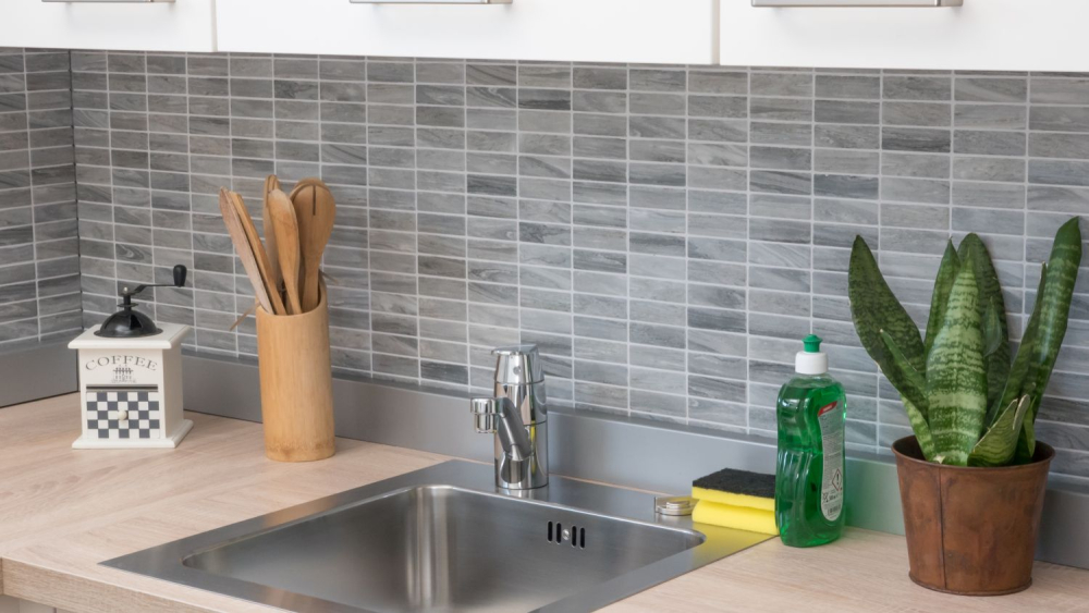 Mosaik Stäbchen Steinoptik grau Keramik matt